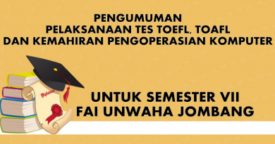 PELAKSANAAN TES TOEFL, TOAFL DAN KEMAHIRAN MENGOPERASIKAN KOMPUTER PELAKSANAAN TES TOEFL, TOAFL DAN KEMAHIRAN MENGOPERASIKAN KOMPUTER