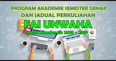 PROGRAM AKADEMIK DAN JADUAL PERKULIAHAN SEMESTER GENAP TA 2018-2019 FAI UNWAHA PROGRAM AKADEMIK DAN JADUAL PERKULIAHAN SEMESTER GENAP TA 2018-2019 FAI UNWAHA