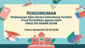 Read more about the article PENGUMUMAN PELAKSANAAN UJIAN SKRIPSI GELOMBANG TERAKHIR PRODI PAI FAI UNWAHA