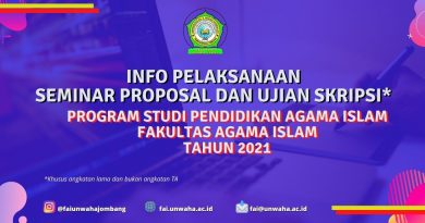 PELAKSANAAN SEMINAR PROPOSAL DAN UJIAN SKRIPSI* PRODI PAI PELAKSANAAN SEMINAR PROPOSAL DAN UJIAN SKRIPSI* PRODI PAI